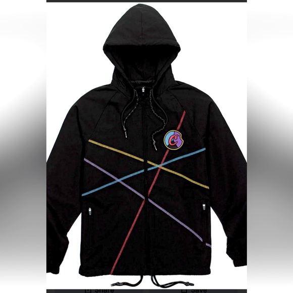 Cookies Show and Prove Men's Black Hooded Jacket with Multicolor Accents size XL - Picture 1 of 11